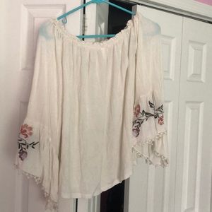 Off the shoulder long sleeve